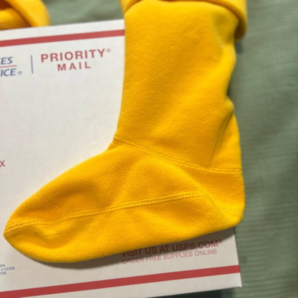 Hunter Women's Original Tall Fleece Welly Gold Socks Size M Shoe Size 5-7